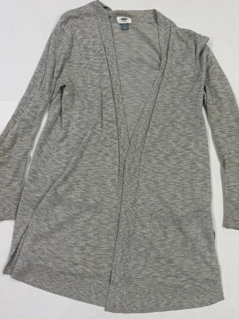 Old Navy Light Heather Gray Open-Front Women's Cardigan